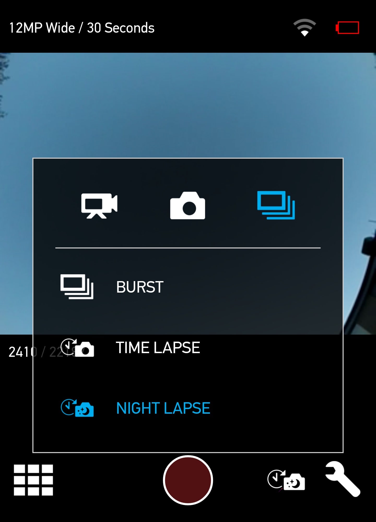 Hero 4 Silver Night Lapse Settings